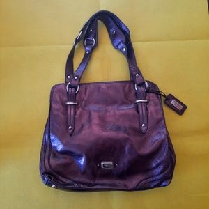 The SAK shoulder bag Metallic bronze leather